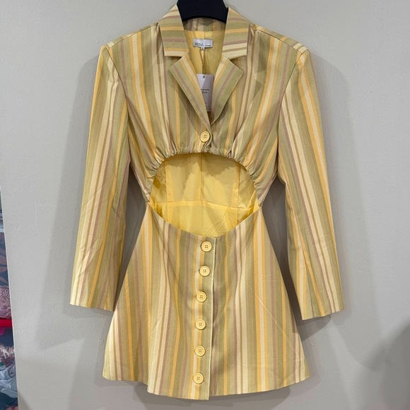 NWT We Wore What Danielle Bernstein striped blazer dress - Picture 2 of 7